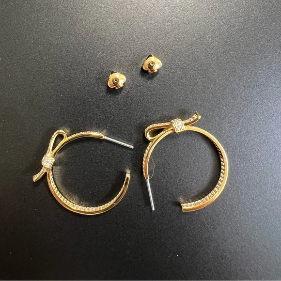 NWT💍 Kate Spade New York Gold Ribbon Earrings